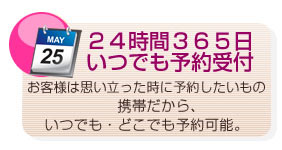 24����365�����ĤǤ����ͽ��